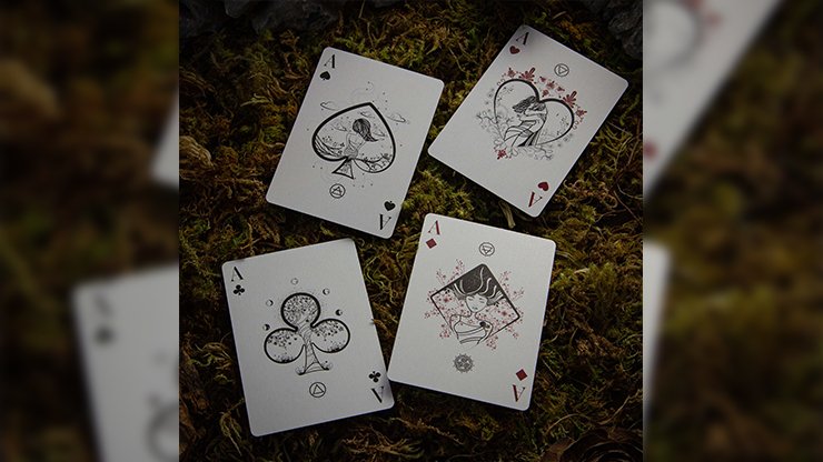 Fillide: A Sicillian Folk Tale Forest Green V2 by Jocu Playing Cards - Carti De Joc Premium