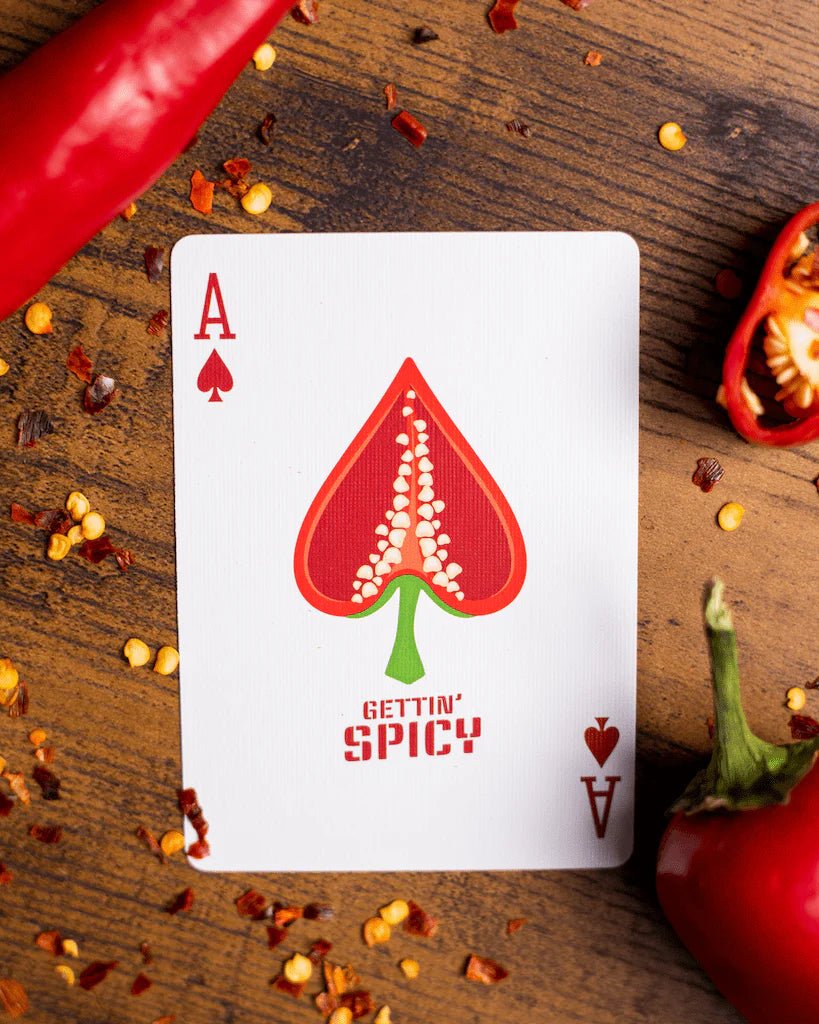 Gettin’ Spicy - Chili Pepper by Organic Playing Cards - Carti De Joc Premium