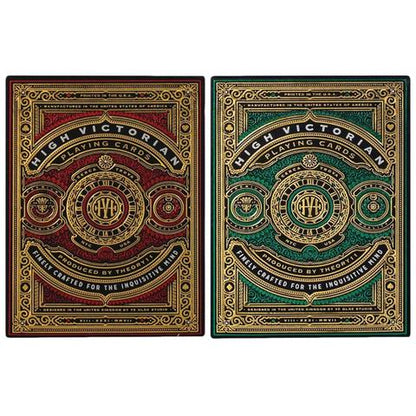 High Victorian Green & Red SET 2pack by Theory11 - Carti De Joc Premium