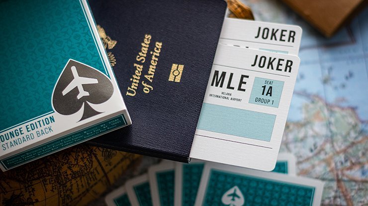 Jetsetter Lounge Edition in Terminal Teal by Jetsetter Playing Cards - Carti De Joc Premium