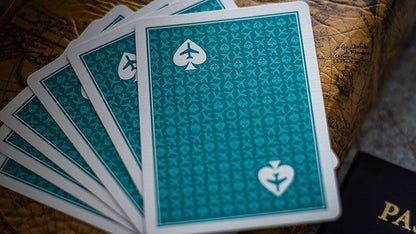 Jetsetter Lounge Edition in Terminal Teal by Jetsetter Playing Cards - Carti De Joc Premium