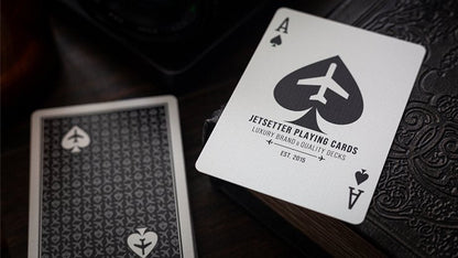 Jetsetter Lounge Edition Unmarked Tarmac Black by Jetsetter Playing Cards - Carti De Joc Premium