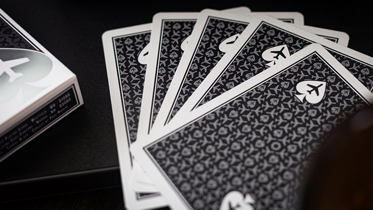 Jetsetter Lounge Edition Unmarked Tarmac Black by Jetsetter Playing Cards - Carti De Joc Premium