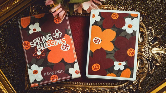 Keep Smiling: Spring Blossoms by Bacon Playing Cards - Carti De Joc Premium