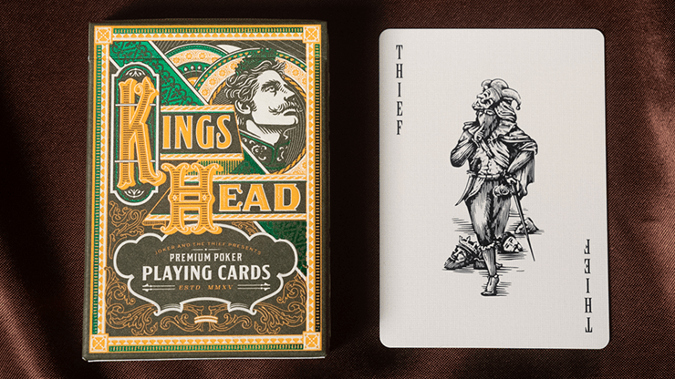 Kings Head (Green & Yellow) by The Joker & The Thief - Carti De Joc Premium
