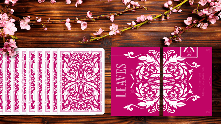 Leaves Summer Pink by Dutch Card House Company - Carti De Joc Premium
