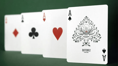 Magnolia White by Butterfly Playing Cards - Carti De Joc Premium