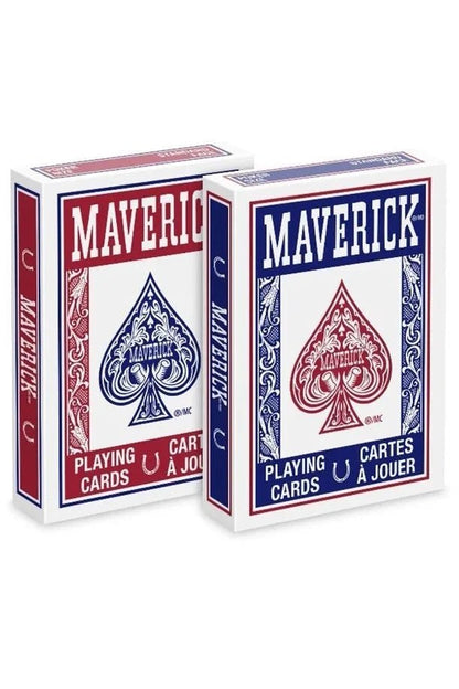 Maverik Blue & Red Standard Index Set 2pack by USPCC - Carti De Joc Premium