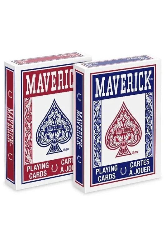 Maverik Blue & Red Standard Index Set 2pack by USPCC - Carti De Joc Premium