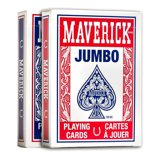 Maverik Red Jumbo Index by USPCC - Carti De Joc Premium