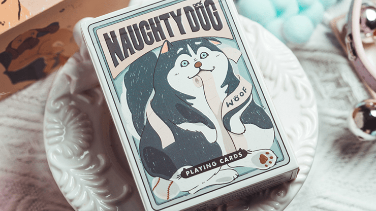 Naughty Dog by 808 Magic and Bacon Playing Card - Carti De Joc Premium
