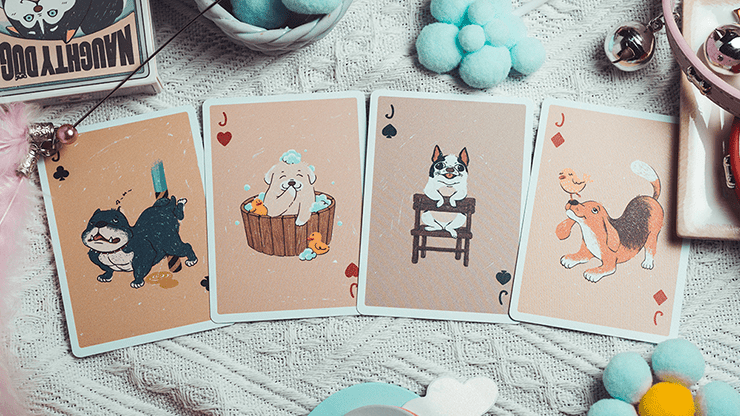 Naughty Dog by 808 Magic and Bacon Playing Card - Carti De Joc Premium