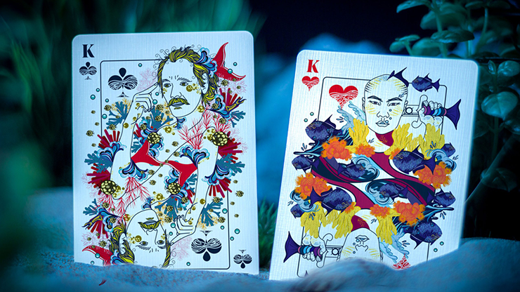 ONDA V2 Black and Gold by Jocu Playing Cards - Carti De Joc Premium