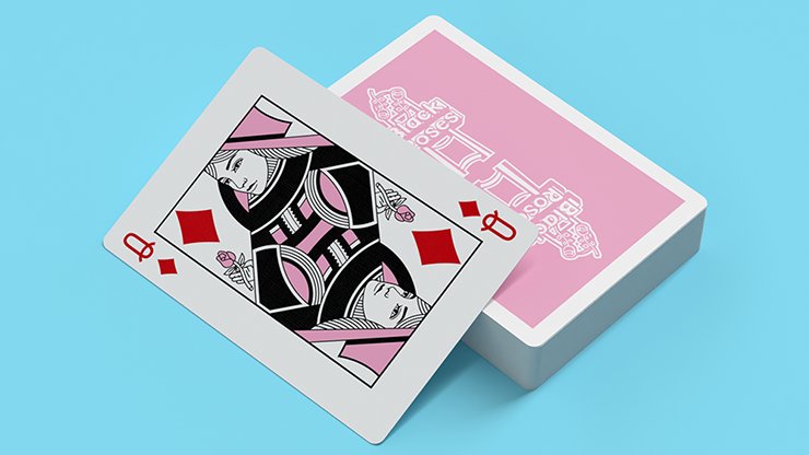 Pink BR Vintage Casino by Black Roses Playing Cards - Carti De Joc Premium