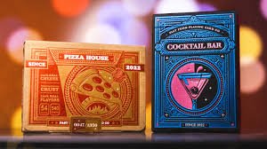 Pizza House & Cocktail Bar SET 2 pack by Fast Food Playing Cards - Carti De Joc Premium