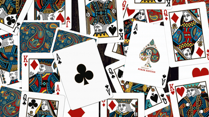 Plastic Paisley Poker Red by Dutch Card House Company - Carti De Joc Premium