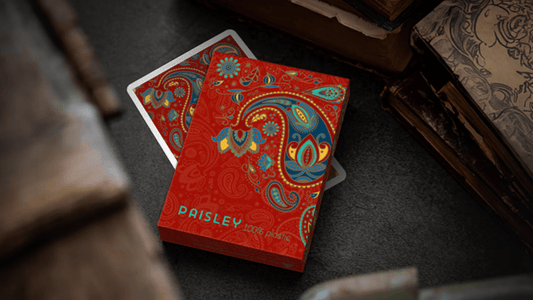 Plastic Paisley Poker Red by Dutch Card House Company - Carti De Joc Premium