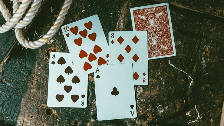 Red Seafarers by Joker and the Thief - Carti De Joc Premium