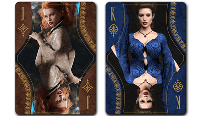 Rubynis Royal Blue Wax Seal by Sixty Four Playing Cards - Carti De Joc Premium