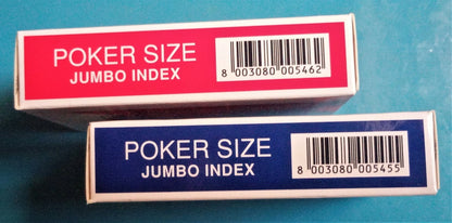 Modiano Texas Poker 2 Jumbo index Blue & Red SET 2 pack