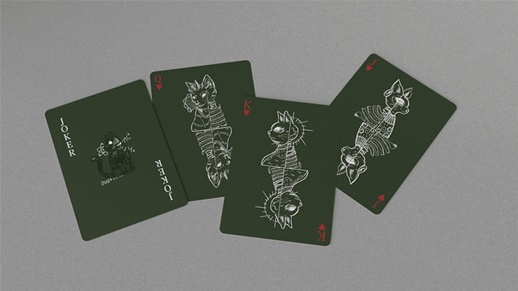 Schrodinger's Cat: Alive Green Edition Playing Cards - Carti De Joc Premium