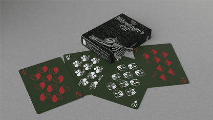 Schrodinger's Cat: Alive Green Edition Playing Cards - Carti De Joc Premium