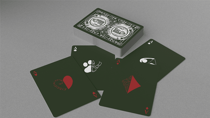 Schrodinger's Cat: Alive Green Edition Playing Cards - Carti De Joc Premium