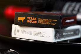 Steak House & Wine SET 2 pack by Fast Foods Playing Cards - Carti De Joc Premium