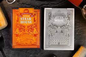 Steak House & Wine SET 2 pack by Fast Foods Playing Cards - Carti De Joc Premium