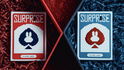 Surprise Deck V5 Red & Blue SET 2pack by Bacon Playing Card - Carti De Joc Premium