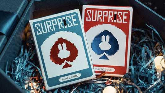Surprise Deck V5 Red & Blue SET 2pack by Bacon Playing Card - Carti De Joc Premium