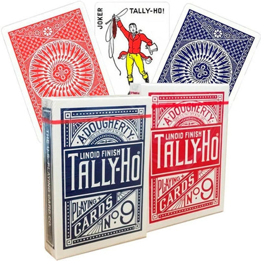 Tally Ho Circle Back Blue & Red SET 2pack by USPCC - Carti De Joc Premium