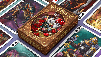 The Animal Instincts Poker and Oracle (Wizard) by Max Playing Cards - Carti De Joc Premium