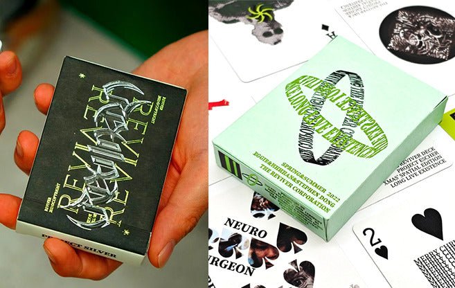 The Reviver V1 & V2 SET 2pack by Bacon Playing Cards - Carti De Joc Premium