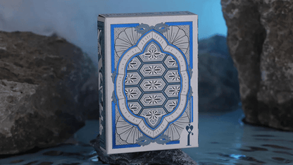 Urashima Tarou Blue Origami by Bloom Playing Cards - Carti De Joc Premium