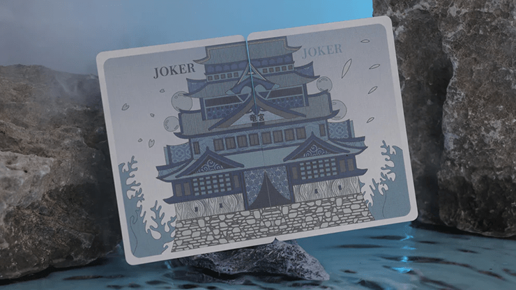 Urashima Tarou Blue Origami by Bloom Playing Cards - Carti De Joc Premium
