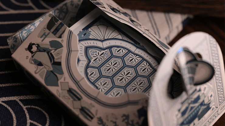 Urashima Tarou Blue Origami by Bloom Playing Cards - Carti De Joc Premium