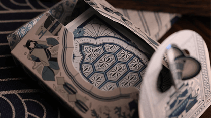 Urashima Tarou Blue Origami by Bloom Playing Cards - Carti De Joc Premium