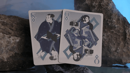Urashima Tarou Blue Origami by Bloom Playing Cards - Carti De Joc Premium