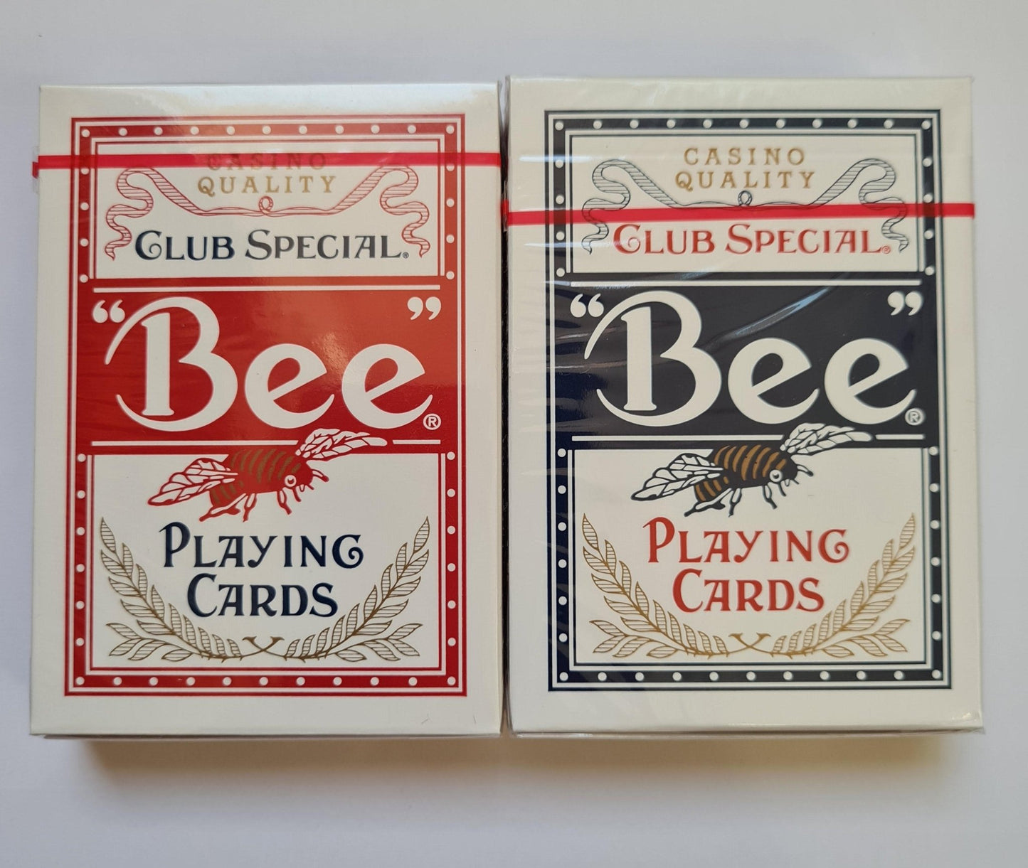 Bee Lotus Casino Grade Blue & Red SET 2 pack by USPCC - Carti De Joc Premium