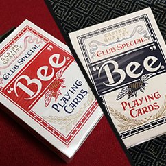 Bee Lotus Casino Grade Blue & Red SET 2 pack by USPCC - Carti De Joc Premium