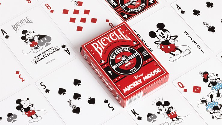 Bicycle Disney Classic Mickey Mouse Red by USPCC - Carti De Joc Premium