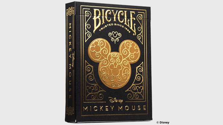 Bicycle Disney Mickey Mouse Black and Gold by USPCC - Carti De Joc Premium