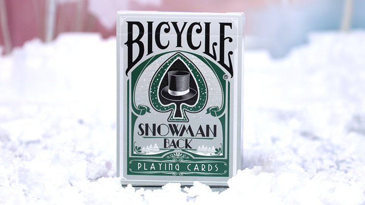 Bicycle Snowman Green by PlayingCardDecks - Carti De Joc Premium