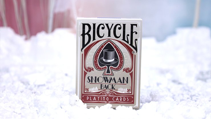 Bicycle Snowman Green & Red SET 2 pack by PlayingCardDecks - Carti De Joc Premium