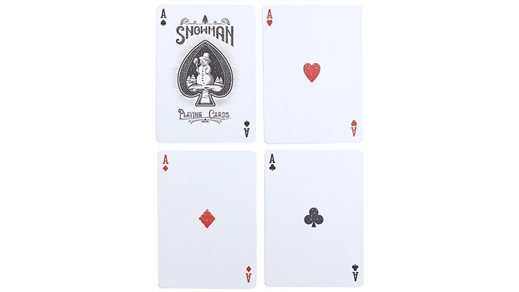 Bicycle Snowman Red by PlayingCardDecks - Carti De Joc Premium