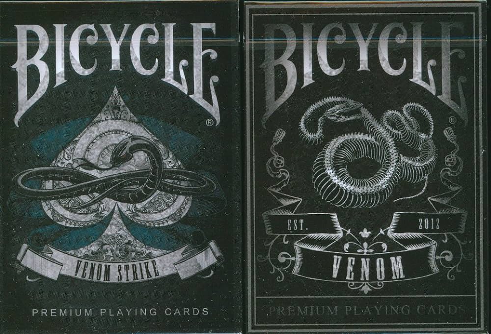 Bicycle Venom & Venom Strike SET 2 pack by 9780Design & Alkazam Magic - Carti De Joc Premium