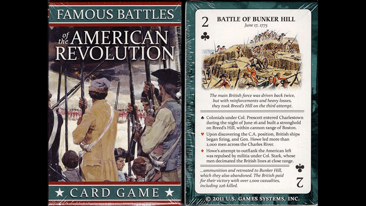 Carti de joc American Revolution - Famous Battles by U.S. Games System - Carti De Joc Premium