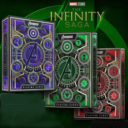 Clothes Deliberately jealousy Carti de joc Avengers Red, Purple and Green SET de 3 pachete by Theory 11
