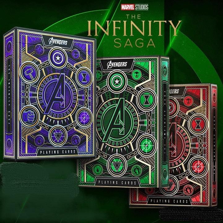 Carti de joc Avengers Red, Purple and Green SET de 3 pachete by Theory 11 - Carti De Joc Premium